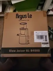 Argus Le AL-B4000 Gold Black Slow Juicer Mint Condition!