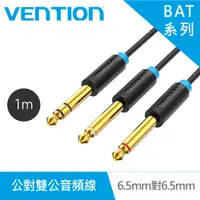 在飛比找PChome24h購物優惠-VENTION 威迅 BAT系列 6.5mm 公對雙 6.5