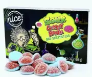 Nice Sour Gummy Brain Candy - Mad Scientist Lab 3.35 oz (100g) Theatre Box