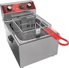 Deep Fryer Stainless Steel Single Timer Tank Electric Countertop Restaurant Home