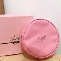 在飛比找蝦皮購物優惠-DOLCE&GABBANA (D&G) 粉色圓形化妝包 旅行