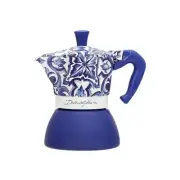 Bialetti Dolce & Gabbana Mocinduction Blue Mediterraneo 4 Cup Induction (Coffee