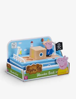 英國代購 正版 粉紅豬小妹 佩佩豬 喬治的帆船 木船 Peppa Pig  禮物