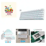 RK61 Wireless 60% Triple Mode BT5.0/2.4G/USB-C Mechanical Keyboard, 61 Keys B...