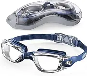 Aegend Swim Goggles, Swimming Goggles No Leaking Anti Fog UV Protection Triathlon Swim Goggles with Free Protection Case for Adult Men Women Youth Kids Child