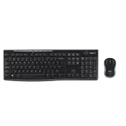 Logitech Wireless Keyboard & Mouse Combo, MK270r, Black, USB Receiver (Combo powered by 2xAAA and 1xAA, included) - Price for SOH only, 920-006314
