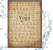 Yoga Posters for Home Full Body Yoga Stretching Charts,Home Gym Exercise Accessories, Yoga Poster with Poses for Women and Men to Reduce Stress