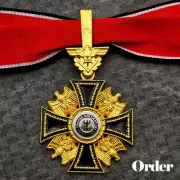 WW1 WW2 German Military Award Medal Order of the Black Eagle Prussian Badge Neck