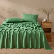 Natural Home Vintage Washed Hemp Linen Sheet Set Eden (Queen,King,Super King)