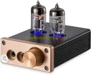 Mini Vacuum Tube Headphone Amplifier Best HiFi Stereo Preamp Audio Amp