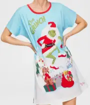 LADIES PETER ALEXANDER NEW WITH TAGS GRINCH CHRISTMAS NIGHTIE SIZE M