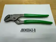 Snap-on Tools NEW GREEN 9" Adjustable Joint Interlocking Channel Pliers 91ACPG