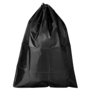 35.4" Clothes Storage Drawstring Bag for Camping, Black