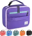 Insulated Lunch Bag, Lunch Box Kids Double Zipper Kids Lunch Bag,Sturdy Soft Bag