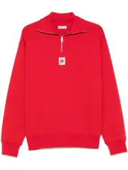 [Bally] Emblem-patch sweatshirt L Red