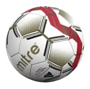 Mitre 40-82142BX White Rubber #4 Soccer Ball 7.5 L x 7.5 W in. for 14+ Ages