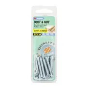 Zenith 3/16" x 38mm Zinc Plated Countersunk Bolt And Nut - 15 Pack