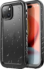SPORTLINK Phone Case for iPhone 15 - Compatible with iPhone 15 Waterproof Case, 360 Full Body Protection with Screen Protector [IP68 Waterproof Phone Case][Military-Grade Shockproof|Dustproof], Black