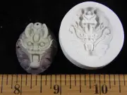 Dragon Face Spitting Fire Polymer Clay Mold (#MD1268)