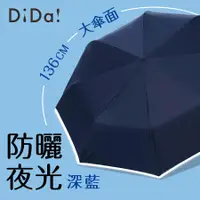 在飛比找誠品線上優惠-DiDa PLUS+大傘面全能遮光自動傘(抗UV/夜光) 深