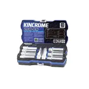 9 Pcs of Kincrome 1/2" Drive LOK-ON Socket Set - Metric Deep Sockets