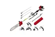 Giantz 62CC Pole Chainsaw Hedge Trimmer Brush Cutter Whipper Saw Snipper 7-in-1