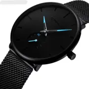【30M Waterproof】Men's Ultra-Thin Quartz Sport Stainless Steel Watch