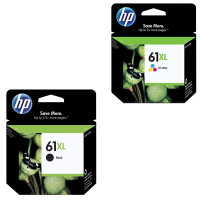 HP 61XL High Yield Ink Cartridge Black Cyan Magenta Yellow Option Value Pack