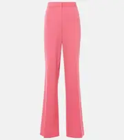 [Stella McCartney] Stella McCartney Iconic high-rise wool-blend flared pants AU 4 pink