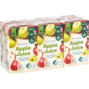 Woolworths Lunch Box Poppers Juice Apple 250mL x 6 pack