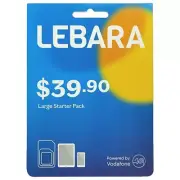 Lebara $39.9 Prepaid Sim Card Starter Kit 100GB Data 4G Vodafone Network Mobile