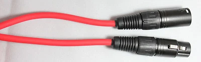 9M Red Star Quad Balanced microphone cable - XLR-M to XLR-F