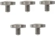 SWOOMEY 5pcs Trumpet Ring Pull Screws Durable Musical Instrument Accessories Essential Trumpet Parts Compact for Silver Finish