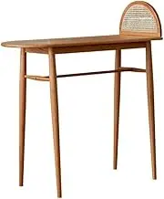 Bar Height Bar Table 47inch Solid Wood Bar Table Home Living Room Study Bedroom Long Table Balcony Wall Long Table Leisure Coffee Shop Bar Table Dining Table Coffee Table (Color : A)