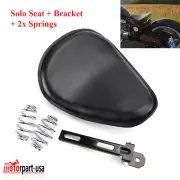 Motorcycle Black Solo Seat 3" Spring Bracket For Harley Sportster Bobber Chopper