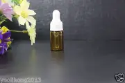 2-50Pcs 3ml Amber Small Glass Bottles For Essential Oil,Perfume Sampling