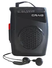 Stereo Cassette Player/Recorder with Earphones: Portable AM/FM Radio & One-Touch