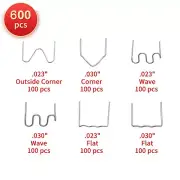 600 pcs Hot Stapler Staples Repair Tools Kit For Plastic Welder Gun Car Bumper