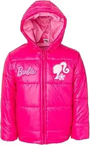[Barbie] Girls Zip Up Puffer Jacket Little Kid to Big Kid Sizes (4-14-16)