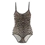 [Baserange] Baserange Leopard-print Bodysuit XS BROWN