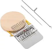 Veemoon 1 Set DIY Wooden Loom Weaving Machine for Handmade Craft for Intellectual Play and Creativity Safe Durable Materials Knitting Lovers Encourages Hands Skills