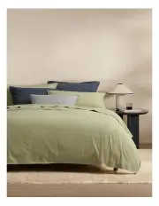 [Sheridan] Bayley Quilt Cover Set in Soft Fern