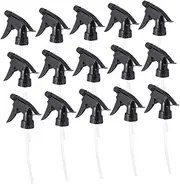 HAKIDZEL 15Pcs Spray Nozzle Replacement for Standard Bottles Versatile Spray Heads for Cleaning Gardening and Home Use Durable and Safe Material