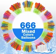 111-666pcs Instant Water Balloons Magic Water Bomb Quick Fill Self Sealing Kids