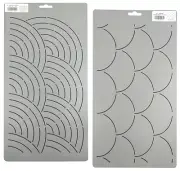 Quilting Stencils Baptist Fan Border Clamshell Quilt Pattern Background Template