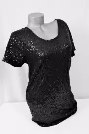 NEW VICTORIAS SECRET SUPERMODEL ESSENTIALS BLACK SEQUIN MINI DRESS XS $108