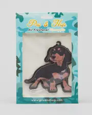 [Pro & Hop] Pro & Hop Frankie Sausage Dog Air Freshener in Black/Tan Black/Tan