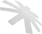 Beatifufu Essential Nail Art Tool Stainless Steel French Tip Stencils Manicure Templates French Manicure Guide Easy Application