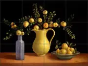 Crab Apple Tile Backsplash Poole Fruit Kitchen Art Ceramic Mural FPA002