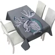 Go Wild Moose and Birds Tablecloth